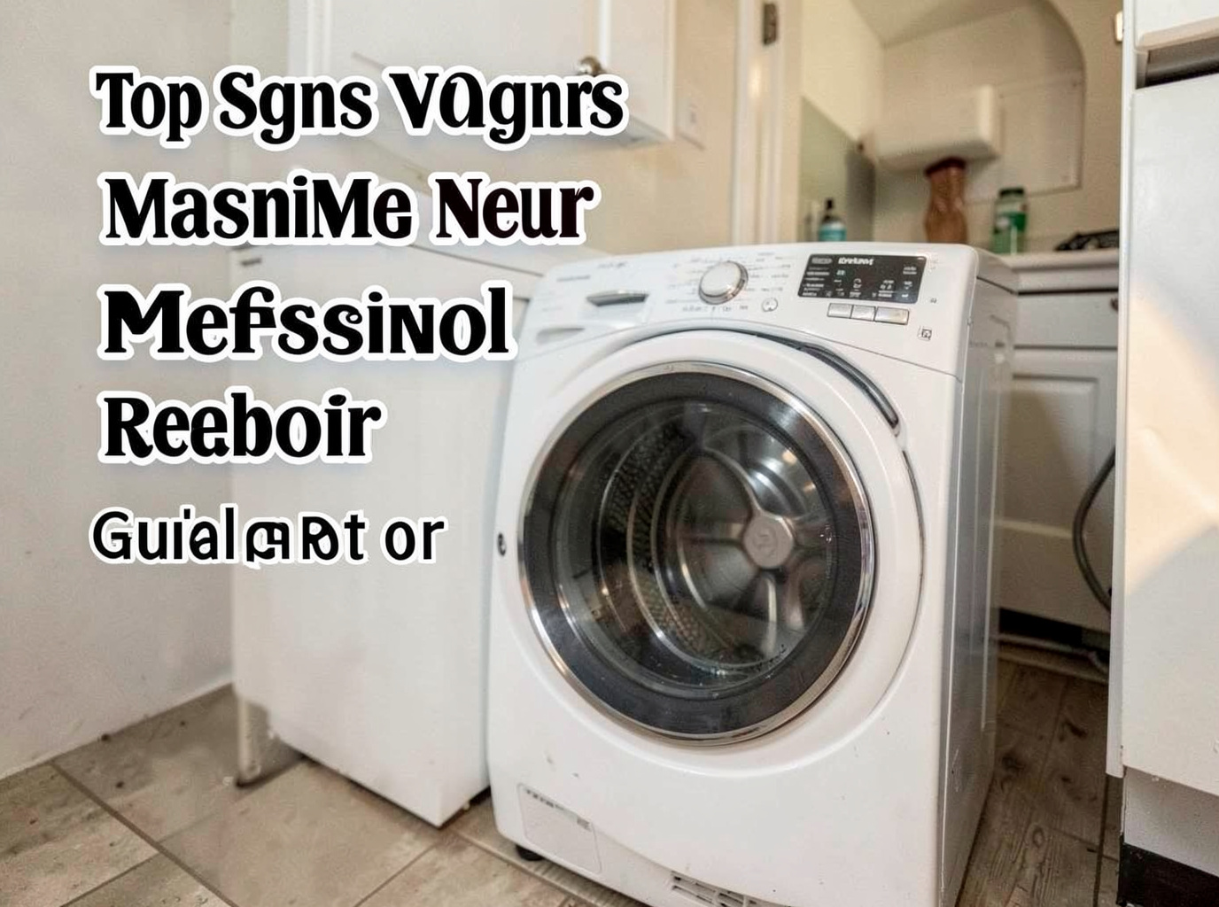 Top Signs Your Washing Machine Needs Professional Repair